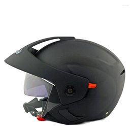 Motorcycle Helmets Motocross (5 Colors) Masei Ruby Vintage Helmet 3/4 Open Face Scooter Jet Double Len