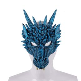 Party Masks Halloween Mask Mardi Gras Prom Carnival Party PU Foam 3D Animal Dragon Mask Terror Masquerade Mask 230327