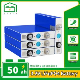 50AH Lifepo4 Battery 3.2V Rechargeable Lithium Iron Phosphate DIY Cell 12V 24V 48V for RV Vans Campers EV Boats Yacht Golf Cart