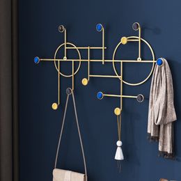 Hooks Rails Creative Hook Northern Europe Clothes Coat Cap Wall Bathroom IronArt Decoration 59 230327