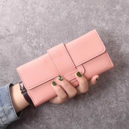 Wallets Womens Wallets Purses PU Leather Trifold Long Wallet Money Coin Pocket Card Holder Female Wallet Purse Clutch G230327