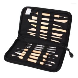 Professional Hand Tool Sets 14pcs Wooden Metal Pottery Sculpture Clay Kit Carving