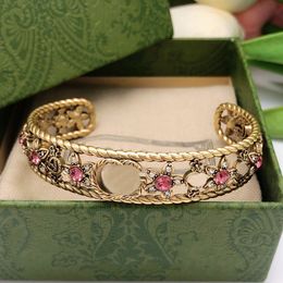 Woman Cuff Designer Bracelets Fashion Double G Wedding Bangle Luxury Jewelry Women Men Gift GGity 451212