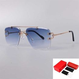 Designer Men's and Women's Beach Couple Sunglasses 20% Off Wire Diamond Cut Men Tones For Women Vintage Glasses
