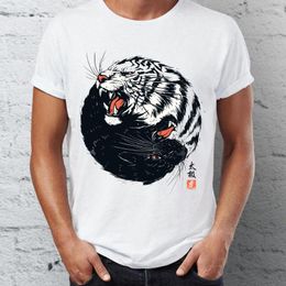 Men's T Shirts Shirt Taichi Tiger Traditional Artsy Tee