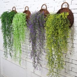 Decorative Flowers 1PCS Fake Artificial Flower Hanging Garland Plants Ivy Vine Wedding Party Home Decor Simulation Plant Decoration Supplies