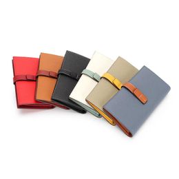 Wallets Precision Stitching Sew Contrast Colour Genuine Top Layer Cow Leather Long Lady Card Holder Wallet Coin Purses Convenient Handbag G230327