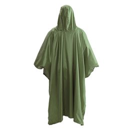 Regenmäntel Tragbare multifunktionale 3 -in -1 -Wanderlack -Campingschicht Poncho -Matine Langlebige Außenaktivitätsgetriebe 230327