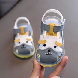 Sandals Children's Shoes Summer 1-2-3 Years Old Baby Toddler Shoes Toddler Sandals Summer Soft Non-Slip Beach Sandals Baby Breathable W0327