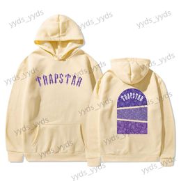 Men's Hoodies Sweatshirts 2023TRAPSTAR LETTERS PRINTED MEN'S AND WOMEN'S MULTICOLOR WARMTH SWEATER LOOSE HOODIE T230327