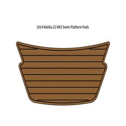 2014 Malibu 22 MXZ Swim Platform Step Pad Boat EVA Foam Faux Teak Deck Floor Mat Self Backing Ahesive SeaDek Gatorstep Style Floor