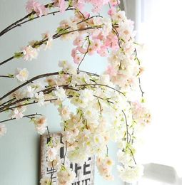 Decorative Flowers Artificial Cherry Blossom Branch Wedding Fake Decoration 150cm Decor Home Centre Pieces & Wreaths