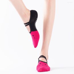 Women Socks SAGACE Womens Anti-slip Silicone Non-slip Ladies Ballet Dance Gym Fitness Pilates Sock A301010