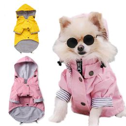 Dog Apparel Waterproof Pet Dog Coat Jacket for Small Medium Large Dogs Cats Pet Raincoat Dog Sport Hoodies Pet Fashion High Quality Clothes 230327