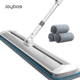 Mops Joybos Large Flat Mop Self-contained Slide Microfiber Floor Mop Wet and Dry Mop For Cleaning Floors Home Cleaning Tools 230327
