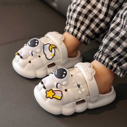 Sandali fai da te bambini donna uomo astronauta pantofola per bambini spiaggia scarpe da giardino per ragazzi ragazze coppia indoor casa bagno diapositive pantofole W0327