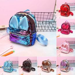 School Bags Lovely Kids Backpack Small Sequins Ears Girls Mini Bag Travel Rucksack Shoulder