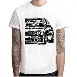 Men's T Shirts Harajuku Cool Automotive Car Turbo E30 E36 E46 Shirt Men Anime T-shirts Tee Homme TShirt Male Camisetas Q10