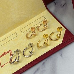 Nail earrings for women designer old plated 18K T0P quality highest counter quality fashion luxury classic style premium gifts with box 006