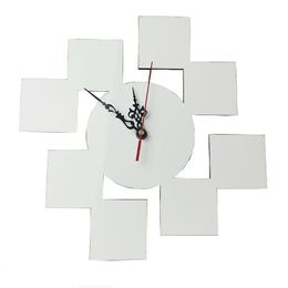 Sublimation Blanks Blank Wall Clock 12 Inch Quiet Mdf Nonticking Decorative With Engine And Hands Drop Dhjcl
