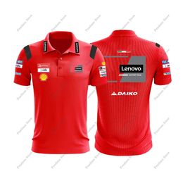 DIY T-Shirt New For Ducati CORSE 2023 GP Men's Polo Shirt Superbike T-shirt Motorcycle Sports Racing Team Summer Breathable Do Not Fade Y2303