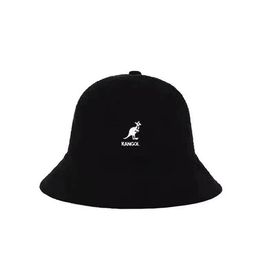 KANGOL Fisherman Hat Women's Spring/Summer Towel Material Breathable Round Top Fashion Kangaroo Basin Hat Vintage Casual Hat