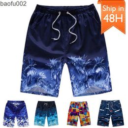 Men's Shorts 2022 New Summer Beach Men's Shorts Printing Casual Quick Dry Board Shorts Bermuda Mens Short Pants M-4XL 17 Colors W0327