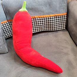 Simulation Chilli Toy Big Soft Plush Red Beauty Chilli Doll Giant Stuffed Hot Pepper Pillow Nice Gift Decoration 28'' 70cm