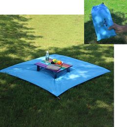 Outdoor Pads 1.7x2.1m Waterproof Pocket Beach Blanket Folding Camping Mat Mattress Sand Tools