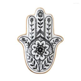 Plates Ceramic Material Small Hand Shape Trinket Dishes Rings Dish Holder Jewellery Trays Decorative Plate Gifts For Friend