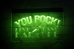 LD2006 LED Strip Lights Sign You Rock Live Ban Karaoke 3D Engraving Free Design Wholesale Retail