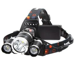 Powerful Hunting Headlamp Waterproof Rechargeable 18650 battery Headlight Brightest 3 led Outdoor Hiking Camping Head Lamp Lights