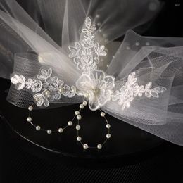 Headpieces Handmade Beaded Hair Bridal Veil With Comb Headbands Real Po Wedding Accessories For Women