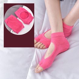 Women Socks 1 Pair Anti Slip For Lady Fitness Sports Pilates Sock Professional Slippers Dance Protector