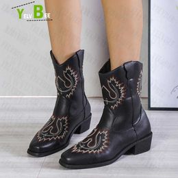 Boots Rome Chunky Women Shoes Mid-Calf Gladiator Chelsea Boots 2022 New Trend Winter Casual Goth Walking Shoes Women Snow Boots Pumps 1202