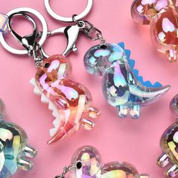 Keychains Fashion Acrylic Dinosaur Doll Keychain Cute Animal Charm Key Chains Creative Car Bag Pendant Keyring For Women Men KeychainKeychai