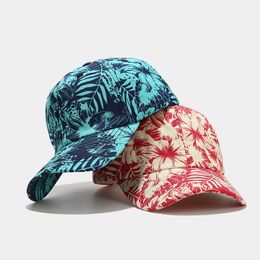 Fashion Unisex New Baseball Cap Flowers Leaf Butterfly Printed Shade Sport Hat Outdoor Stretch Dad Cap Casquette HCS268