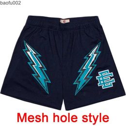 Men's Shorts 2021 New Summer Mesh Hole Style Beach Running Shorts Men Casual Jogging Fitness Shorts Quick Dry Men's Gym Bermudas Board shorts W0327