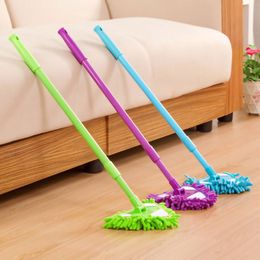 Mops Triangle Chenille Mop Floor Ceiling Window Rotary Cleaning Mop telescopic pole Triangular Mophead Swob Extendable 132cm Mops 230327