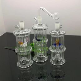 Smoking Pipes 8 diamond glass water bottle Glass bongs Oil Burner Glass Water Pipes