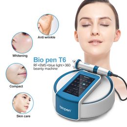 Bio Pen RF Ems Micro Current Therapy Skin Lifting Device Electric 360 Rotating Facial Massage Removal Wrinkle For Home Use Beauty Machine