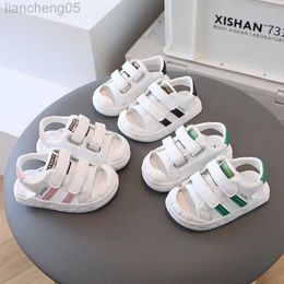 Sandals 2023 Summer Children's Sandals Girls' Baby Shoes Soft Sole Walking Shoes Boys' Breathable Hollow Mesh Shoes W0327