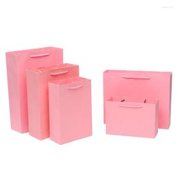 Jewellery Pouches 10pcs/lot Black Pink White Brown Kraft Paper Box Packaging Gift Bag