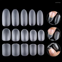 False Nails 300 PCS/Box Nail Tips Professional Different Styles Acrylic Full Cover Ultra-Thin Matte Surface Polished
