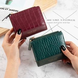 Wallets Small Women's Wallet Female odile Pattern Zipper Coin Purses Luxury Designer Card Holder Clutch Ladies Money Bags Handbags G230327