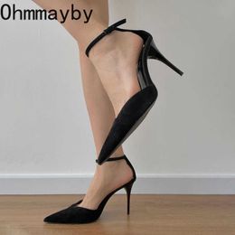 2New Sommer High Heel Schuhe Mode Frauen Sandale Spitz Singbacks frauen Pumps Riemchen Party Kleid Schuhe 230327