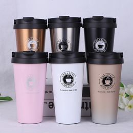 Water Bottles Thermos Coffee Mug Double Wall Stainless Steel Tumbler Vacuum Flask Bottle For Girls Thermal Tea mug Travel Thermocup 230327