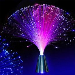 Led Rave Toy Multicolor LED Fiber Optic Lamp Light Interior Decoration Centerpiece Holiday Wedding Night Y2303