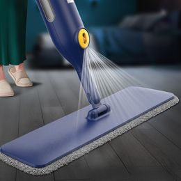 Mops spray mop hand-free mops floor cleaning household adjustable flat spin mop with microfiber mop pad durable cleaning products 230327