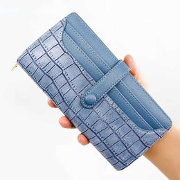 Wallets LAYRUSSI New Design Women Hasp Wallet Fashion Clutch Bag Purse ladies long zipper buckle money clip odile print card Wallet G230327